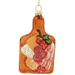 Charcuterie Board Glass Ornament