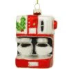 Red Cappuccino Machine Glass Ornament -Holiday Decoration Store 1261727 web 1.default