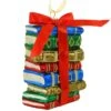 Book Stack Glass Ornament -Holiday Decoration Store 1261781 web 1.default