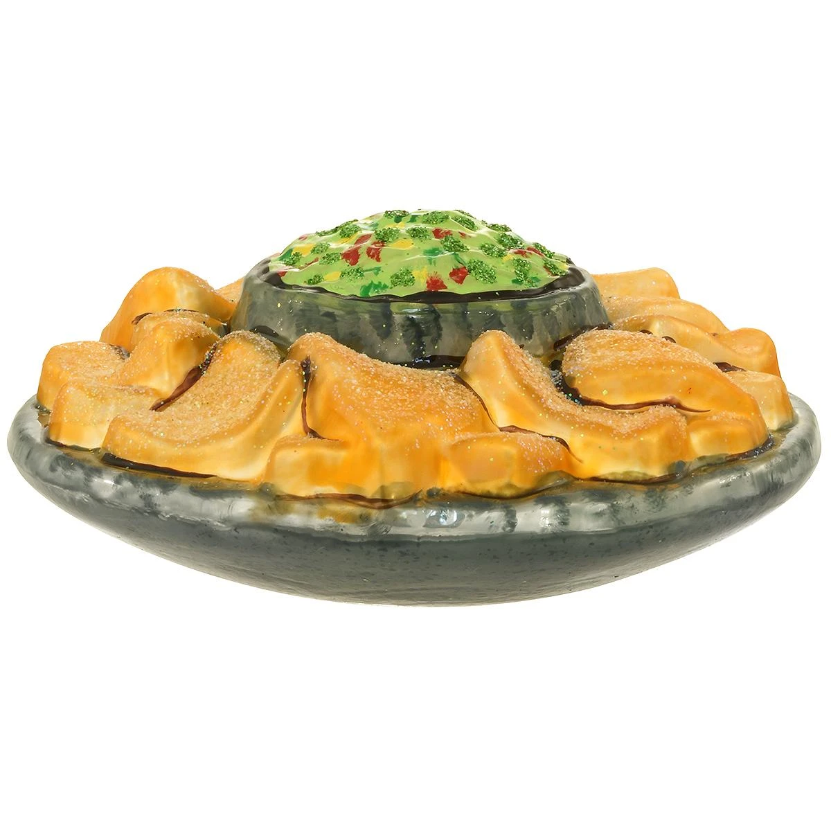 Nacho Platter With Guacamole Glass Ornament 4 Nacho Platter With Guacamole Glass Ornament - Image 2