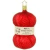 Skein Of Fine Red Wool Glass Ornament