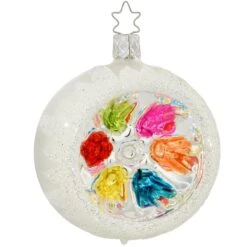 Reflector White Matte Glass Ornament