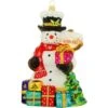 Snowman With Sign And Packages Glass Ornament -Holiday Decoration Store 1261951 web 1.default