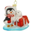 Penguin And Sea Lion Glass Ornament -Holiday Decoration Store 1270036 web 1.default