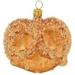 Salted Pretzel Glass Ornament