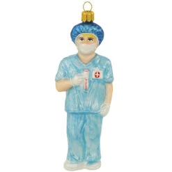 Nurse 5 Inch Glass Ornament