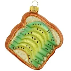 Avocado Toast Glass Ornament