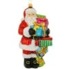 Santa With Gift Sack Glass Ornament -Holiday Decoration Store 1270267 web 1.default