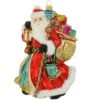 St. Nick With Staff And Bag Of Gifts Glass Ornament 2 St. Nick With Staff And Bag Of Gifts Glass Ornament -Holiday Decoration Store 1270269 web 1.default