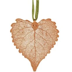 Cottonwood Leaf Rose Gold Ornament