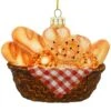Bread Basket Glass Ornament