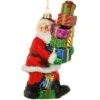 Santa With Gift Boxes 6.5 Inch Glass Ornament -Holiday Decoration Store 1270515 web 1.default