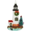 Lighthouse With Tree 5 Inch Glass Ornament -Holiday Decoration Store 1270522 web 1.default