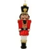 Nutcracker With Red Coat Glass Ornament