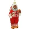 African American Santa In PJ's And Slippers 6 Inch Glass Ornament -Holiday Decoration Store 1270613 web 1.default