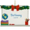 Personalized Teacher's White Board Resin Ornament