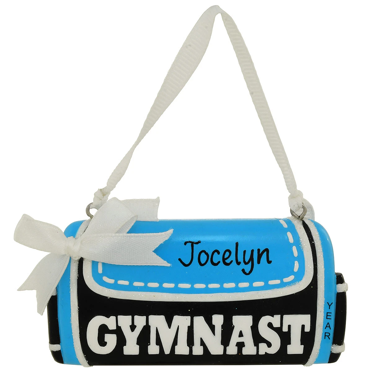 Personalized Gymnast Bag Resin Ornament 3 Personalized Gymnast Bag Resin Ornament
