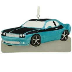 Personalized Blue Muscle Car Ornament -Holiday Decoration Store 1270924 web 2