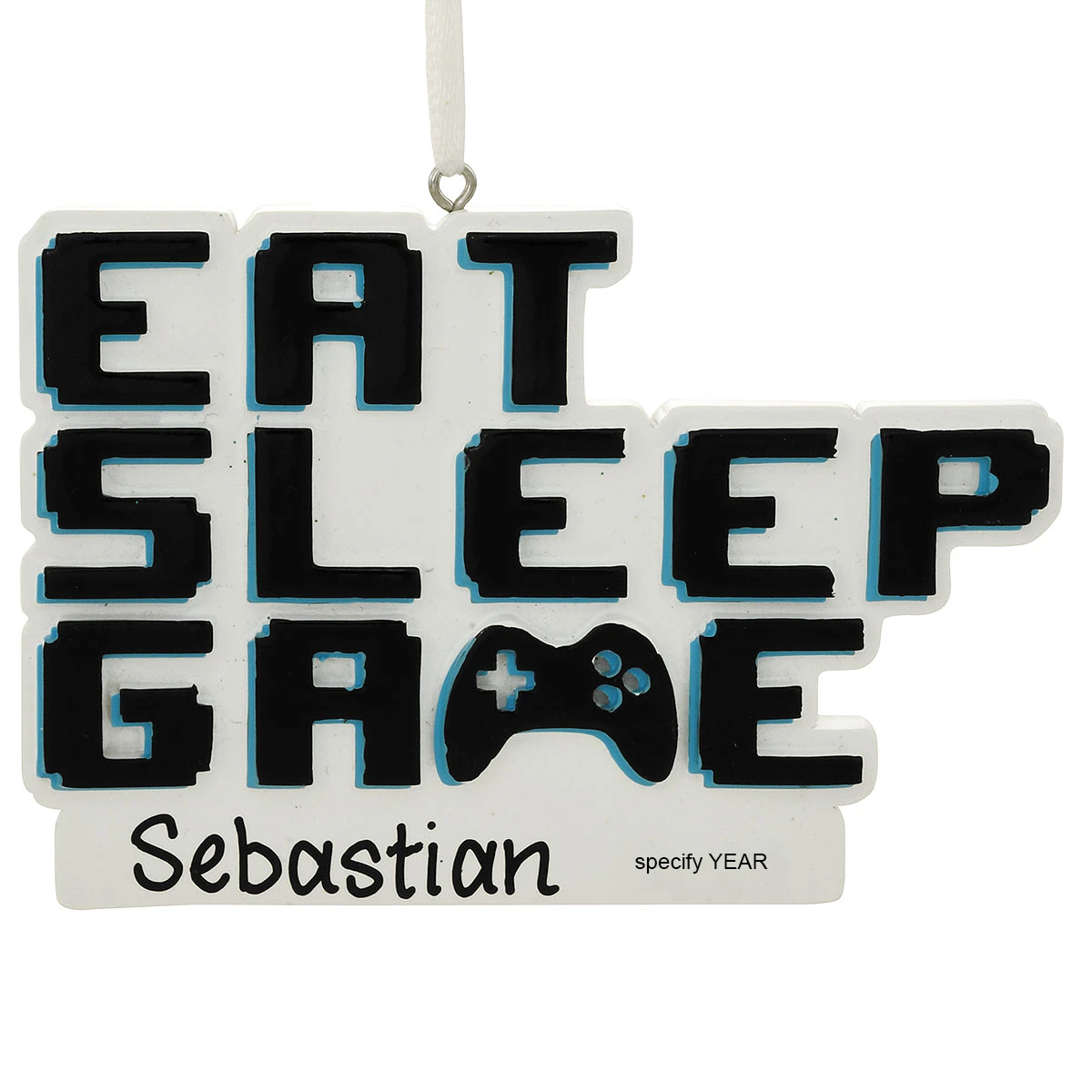 Personalized Eat Sleep Game Ornament 3 Personalized Eat Sleep Game Ornament