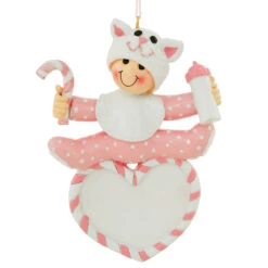 Personalized Animal Hat Baby Pink Resin Ornament -Holiday Decoration Store 1271019 web 2