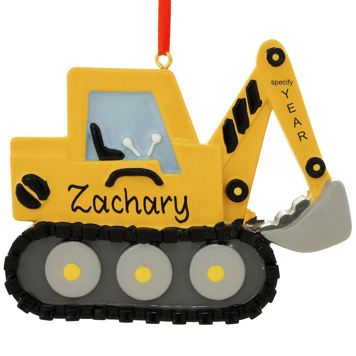 Personalized Excavator Resin Ornament 3 Personalized Excavator Resin Ornament