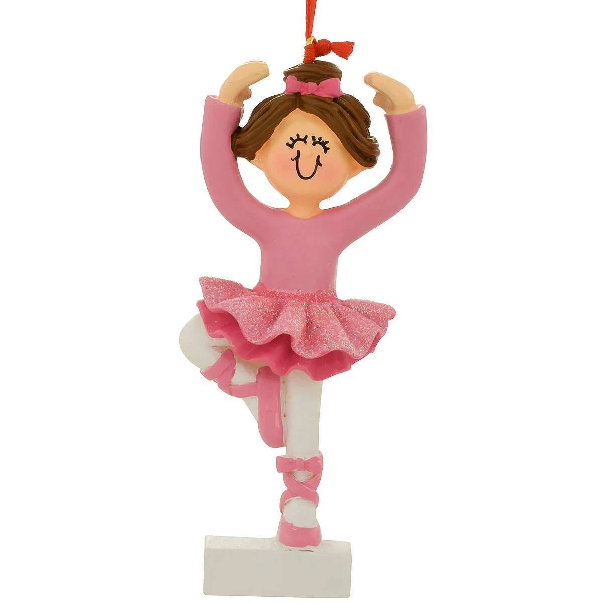 Personalized Ballerina Brunette Resin Ornament 4 Personalized Ballerina Brunette Resin Ornament - Image 2