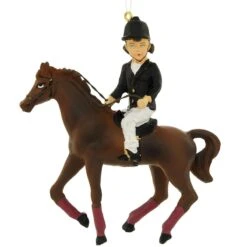 Horse With Girl Rider Ornament