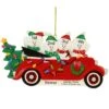 Personalized Snow Family Of 4 In Antique Car Ornament -Holiday Decoration Store 1271620 web 1.default