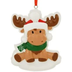 Personalized Moose Baby Ornament 5 Personalized Moose Baby Ornament -Holiday Decoration Store 1271943 web 2