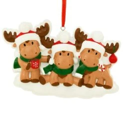Personalized Moose Family Of 3 Ornament -Holiday Decoration Store 1271945 web 3