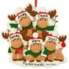 Personalized Moose Family Of 5 Resin Ornament -Holiday Decoration Store 1271947 web 1.default
