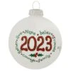 2023 Dated Heart Gifts Glass Ornament -Holiday Decoration Store 1271988 web 1.default