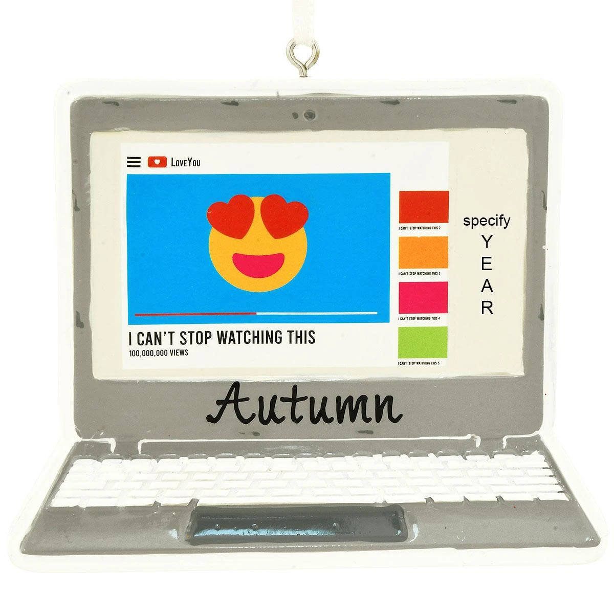 Personalized Live Streaming Laptop Resin Ornament 3 Personalized Live Streaming Laptop Resin Ornament