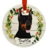 Personalized Doberman Dog Round Ceramic Ornament 1 Personalized Doberman Dog Round Ceramic Ornament -Holiday Decoration Store 1272084 web 1.default