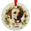 Personalized Yellow Lab Dog Round Ceramic Ornament -Holiday Decoration Store 1272086 web 1.default