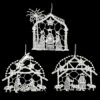 Set Of 3 Nativity Lace Ornaments 2 Set Of 3 Nativity Lace Ornaments -Holiday Decoration Store 1280006 web 1.default