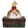 Brownie A La Mode Glass Ornament